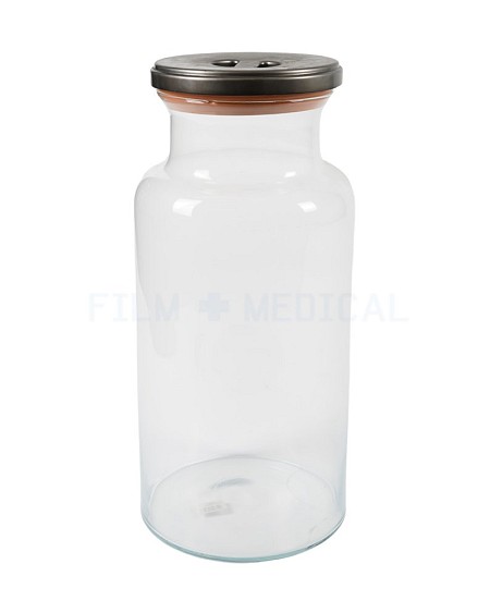 Large Jar With rubber Lid